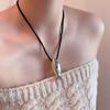Chic Fish Symbol Necklace Representing Freedom Minimalist Style Adjustable Rope Chain Enhances Neckline Beauty for Fashionable Women