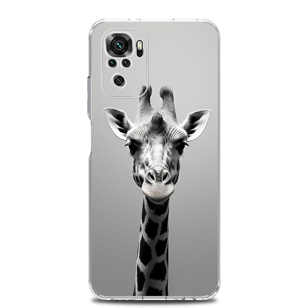 giraffe Phone Case For Xiaomi Redmi Note 13 12 5G 9S 9 8 10 11 Pro Plus 4G 9T 13C 12C10C 9C 9A 7 Pro Clear Cover