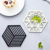 Hollow Heat Resistant Trivet for Hot Dishes Non-Slip Silicone Table Mat for Pots Scratch-Proof