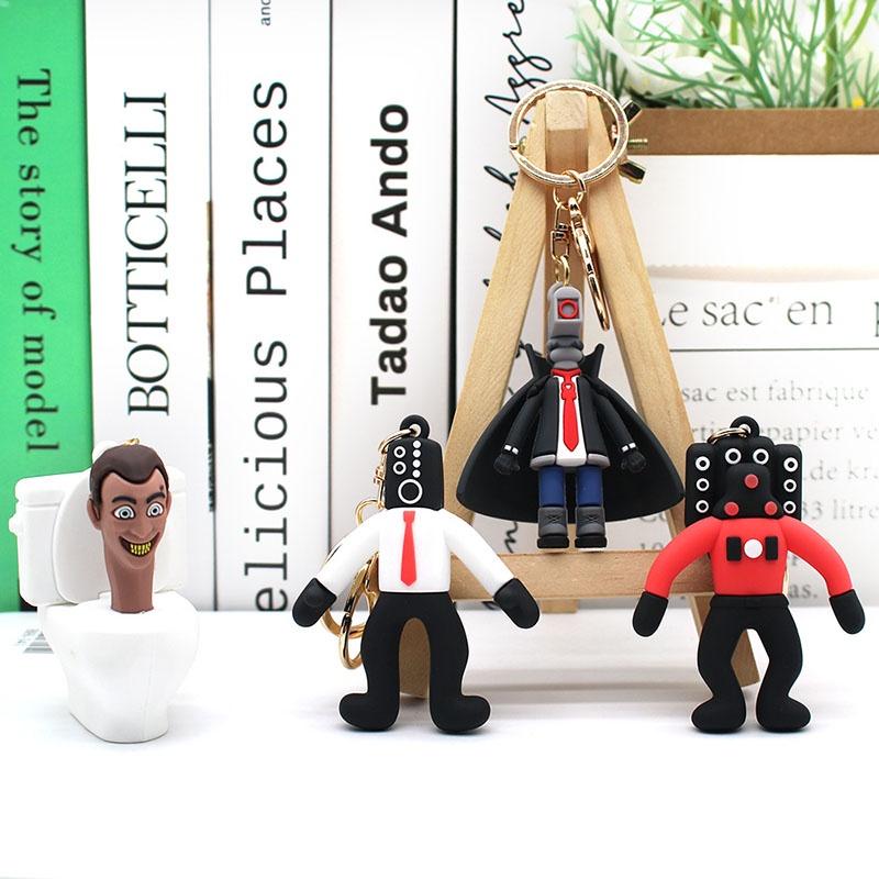 Stylish Dba Skibidi Toilet Pvc Keychain With Multiple Color Options Suitable For Various Occasions