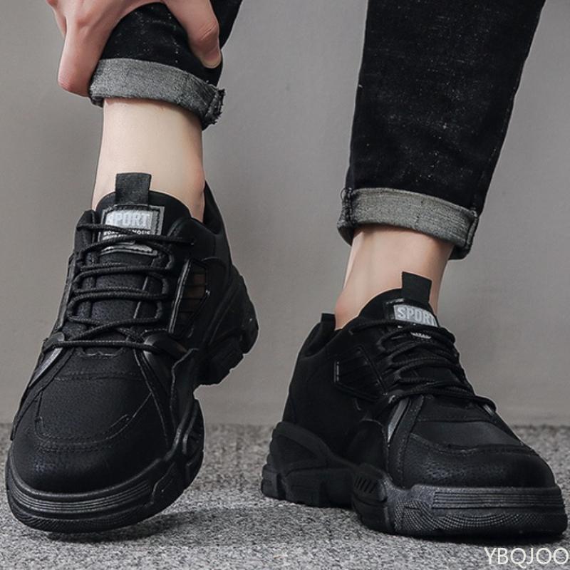 Large Size Spring and Autumn New Breathable Workwear Men's Shoes Versatile Thick Soled Construction Site Work Board Shoes Men