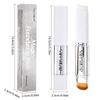 2pcs Color Changing Foundation Stick with Brush Set, Waterproof Long Lasting Concealer Oil Control Moisturizing Nude Makeup Cream