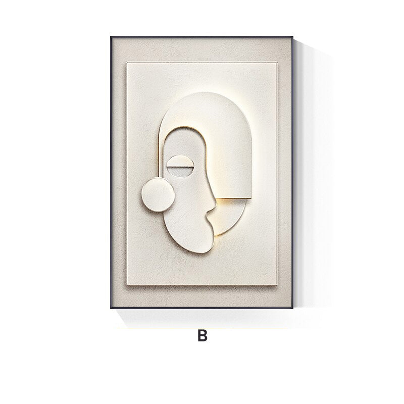 Estética Moderna Minimalista Abstracta Arte de Pared Impresiones en Lienzo de Bellas Artes Para Apartamento Sala de Estar Oficina en Casa Decoración Artística Sin Marco