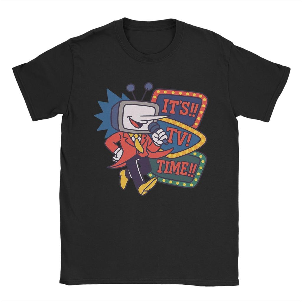 Deltarune Tenna T Shirt Men Women Pure Cotton Novelty TShirt Round Collar  Tees Short Sleeve Tops Plus Size