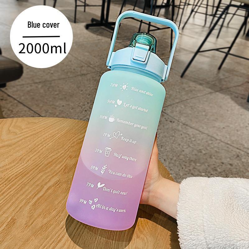 Portable 2L Plastic Sports Cup for Men and Women – Summer Fitness Edition