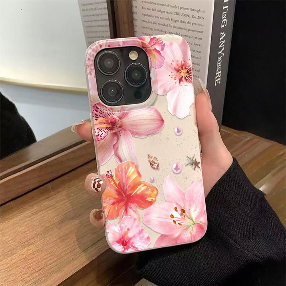 Red Lily Phone Case Suitable For IPhone 17 Pro Max Air 16 15 Plus 14 13 12 11 Case Cover Funda For IPhone 16 15 14 Plus Case