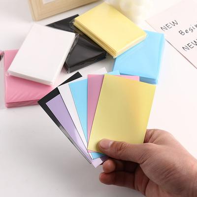 50 unidades por paquete, fundas para tarjetas fotográficas, fundas protectoras para tarjetas fotográficas Idol