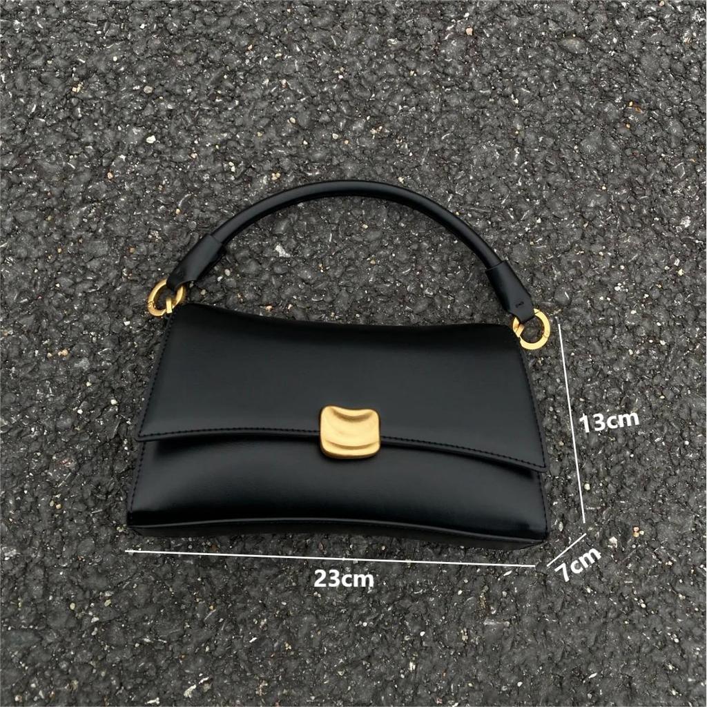 Modische Damen-Umhängetaschen aus PU-Leder für den Unterarm, lässige Umhängetaschen mit Klappe für Damen, kleine quadratische Taschen, Vintage-Handtaschen