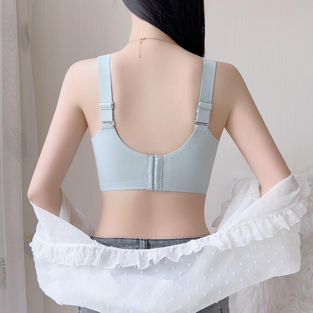 Underwear Women's Thin Summer No Steel Rim Bra Collection Accessory Breasts Full Cup Thin Large Size Push Up Bra