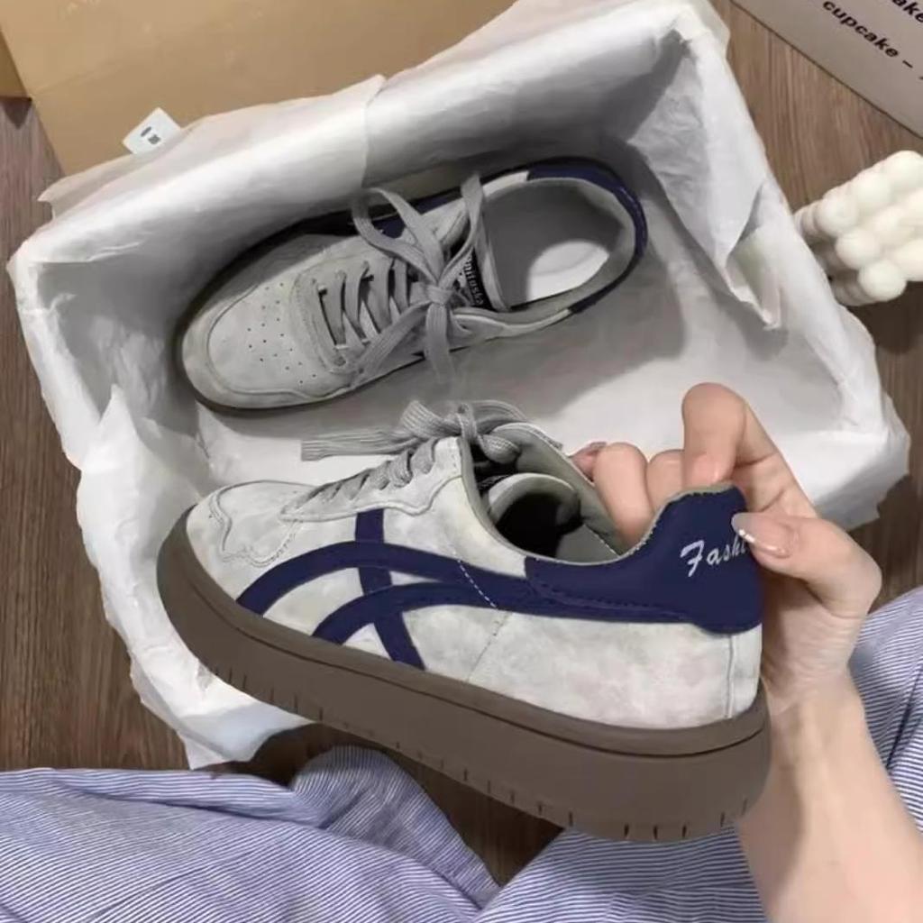 Maillard Niche German Training Shoes Women's 2024 Autumn New Platform-soled Students Retro Early Autumn Sports and Leisure Board Shoes