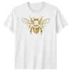 Glitter Bee Insects Animals Mens T-Shirt Womens Tee Graphic Unisex Top