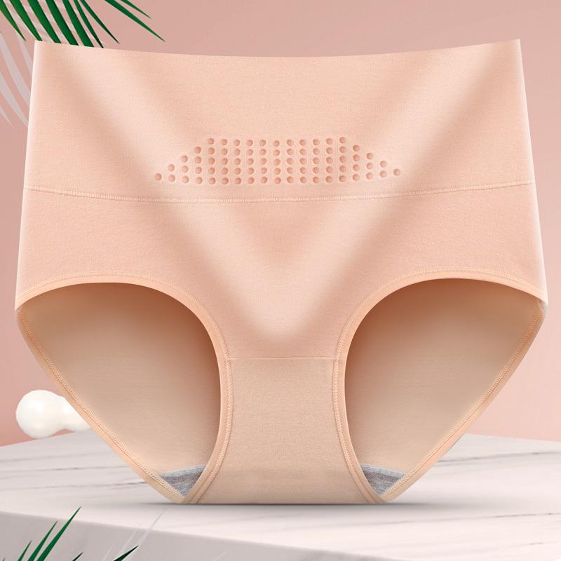 Women s High-Waisted Honeycomb Underwear - 95% Cotton, Tummy Control, New Style Large