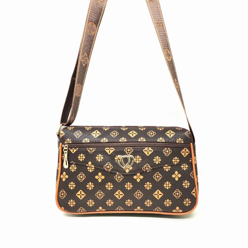 

Crossbody bag women s new fashion printed women s shoulder bag double zipper large capacity mobile phone bag change mother women s bag