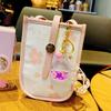 Cute Sakura Liquid Keychain Bag Charm Adorable Acrylic Accessory Birthday Gift