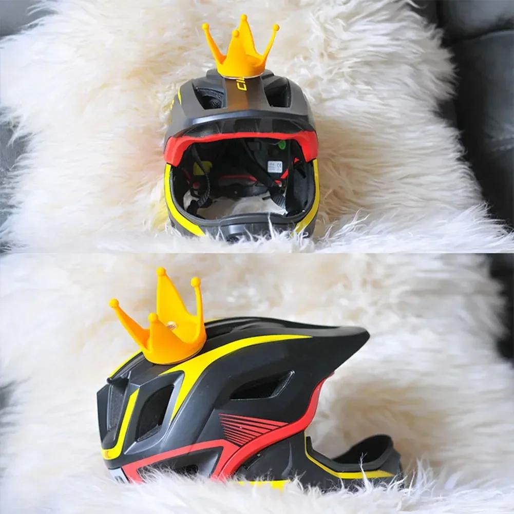 Creative Motorcycle Helmet Crown Horns Styling Decor Motorbike Helmet Motocross Helmet Headwear Sucker Motorcycle Accessories