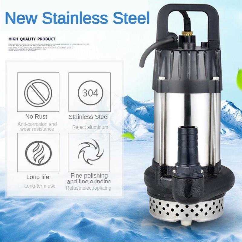 Bomba Submersível Solar CC sem Escovas de Ímã Permanente Bomba Doméstica a Bateria Alta Vazão Irrigação Bomba Agrícola