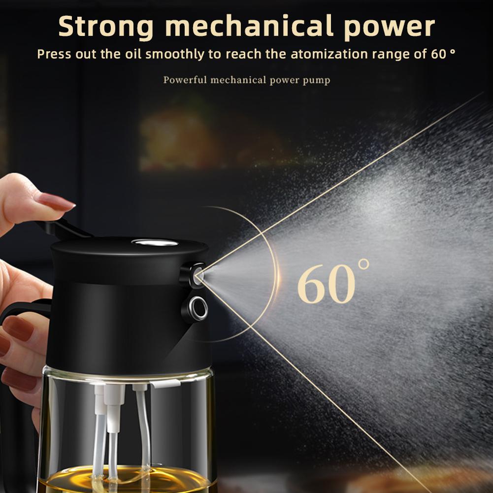 500ml Kitchen Spray Oil Dispenser Oil Sprayer Polisher Or Oil Brush For Air Fryer Salad Grilling Roasting Cooking For Kitchen