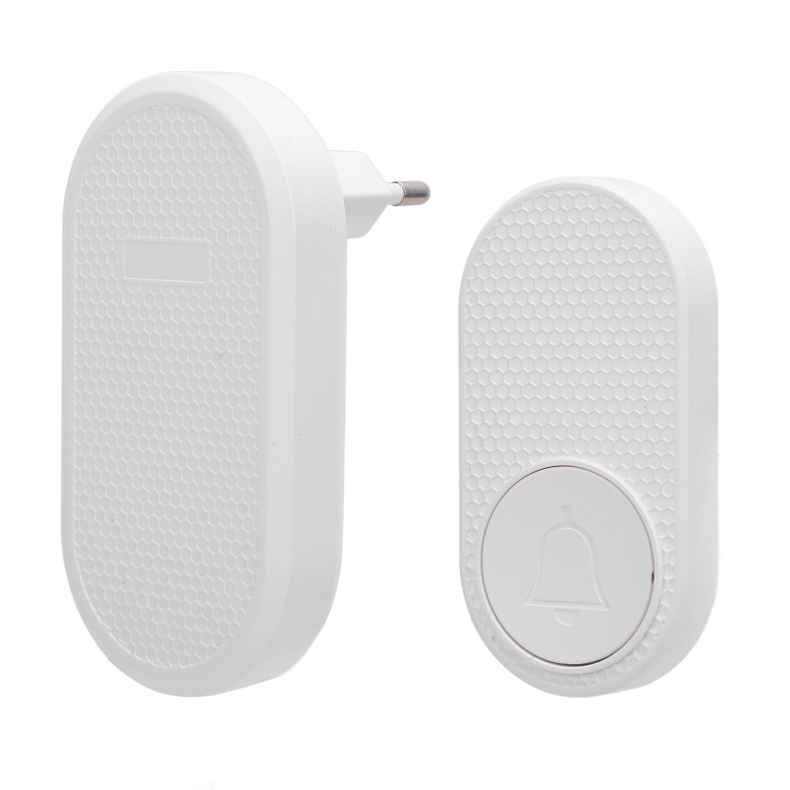 

Wireless Doorbell 328ft Range 33 Ringtone 4 Volume Levels Mute Mode Home Door Bell with Push Button for Indoor