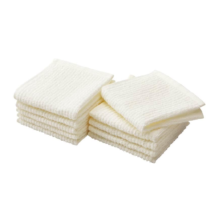 Compact Hand Towel Set of Available In 7 Suitable for Use As a Hand or Kitchen Natural Face Japanese-made 10, 100% Cotton. Colors. Towel, Dishcloth,