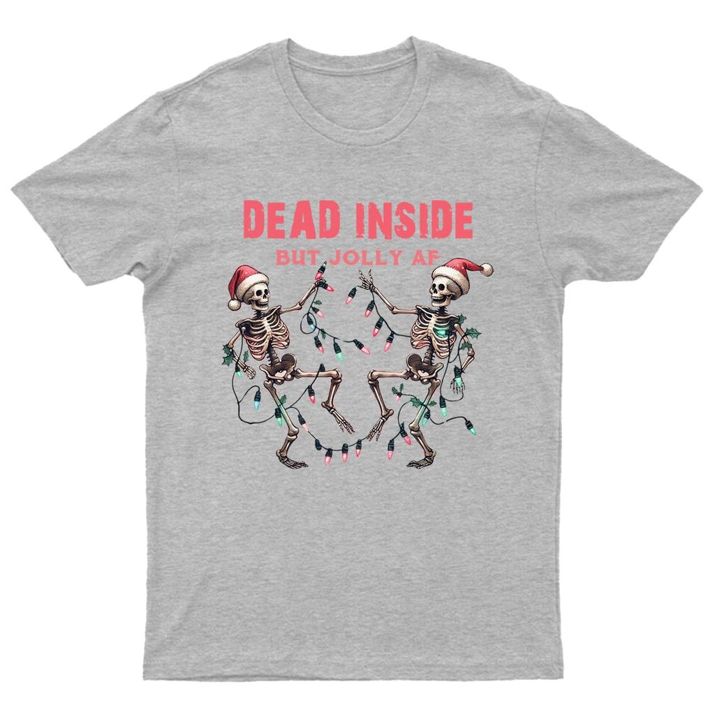 Skeletons Dead Inside But T-Shirt Unisex Gift Retro Funny Womens Vintage Mens