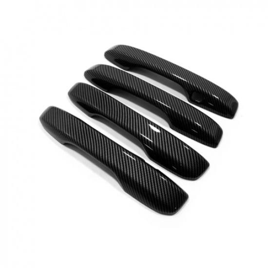 Carbon Fiber Exterior Car Door Handles Cover Trim For Honda Accord