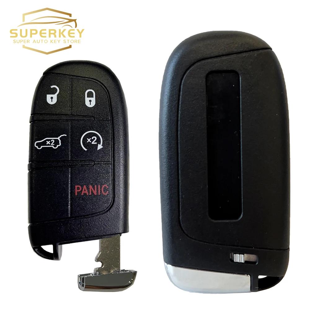 SUPERKEY Keyless Remote Car Key 433mhz 4A Chip with SIP22 Blade 5 Buttons For Jeep Compass Renegade Trailhawk M3N-40821302