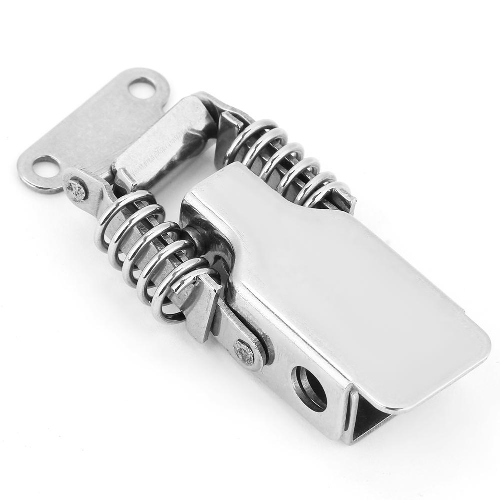 Stainless Steel Hardware Cabinet Case Spring Loaded Latch Catch Toggle Hasp