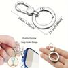 Double Spring Hook with Metal Lobster Clasp and Ring Spring Hook,Suitable for DIY Crafts,Keychains,Handbags,Wallet Straps