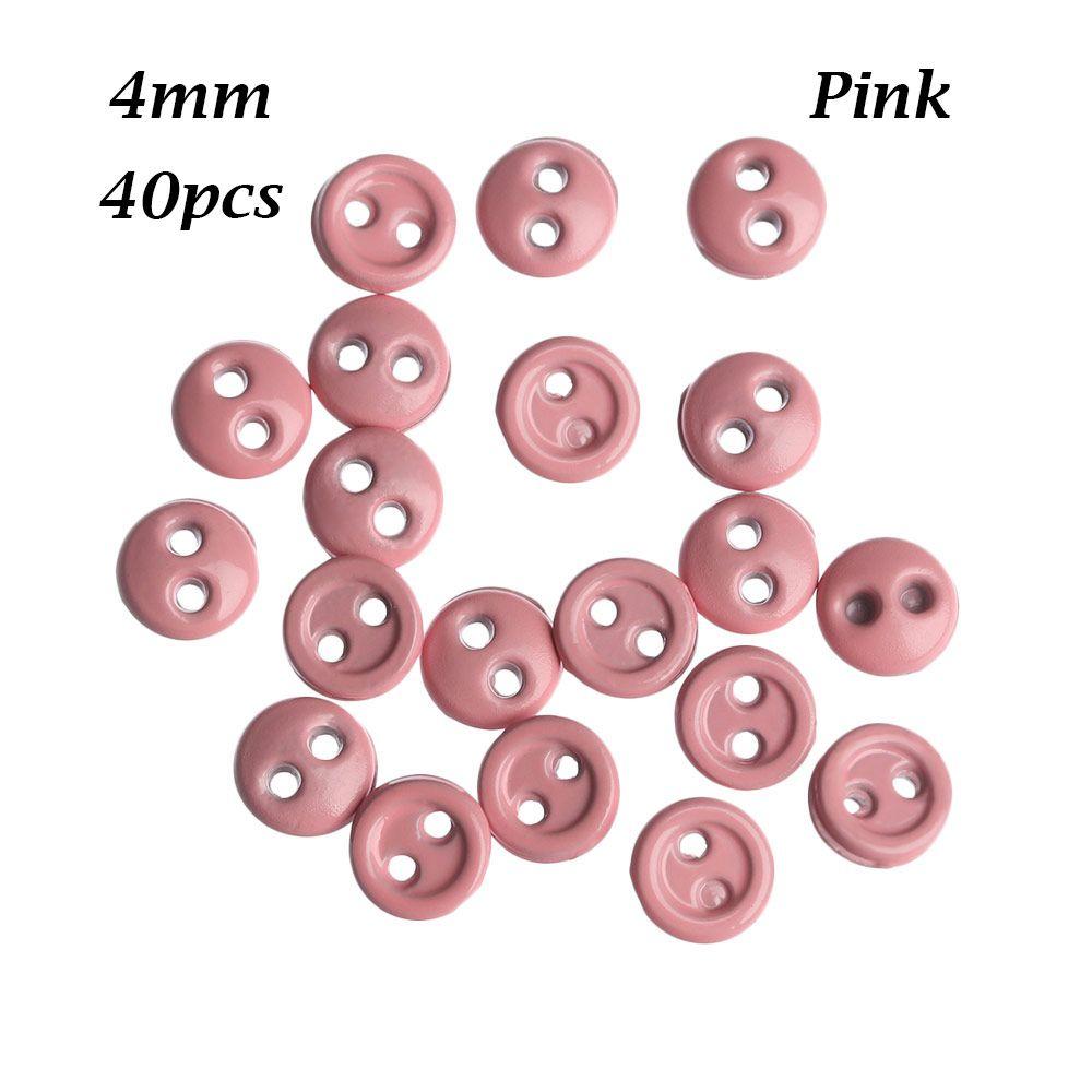 Newest Multi-color Two Holes Metal Button Mini Doll Buttons DIY Sewing Accessories Round Buckle