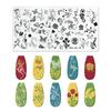 12*6cm Nail Stamping Plates Rose Butterfly Nail Art Plate Stainless Steel Nail Design Stencil Tools DIY Printing Design Stamp