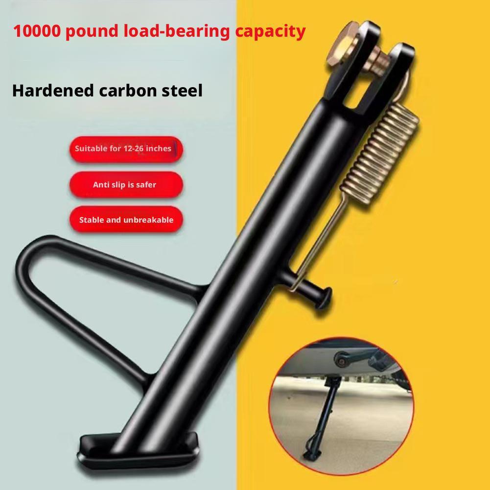 Adjustable Parking Tripod Foot Brace CNC Aluminum Alloy Construction For Motorcycle Off Road Vehicle And Bicycle Universal