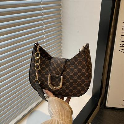 Retro Printing Large Capacity New Temperament Early Autumn Retro Casual Fashion Single Shoulder Underarm Women's Bag