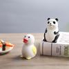 Korean Cartoon Ceramic Pepper Bottle Hand Painted Panda Cruet Condiment Bottle Salt Spice Shaker Home Kitchen Decorate Supplies