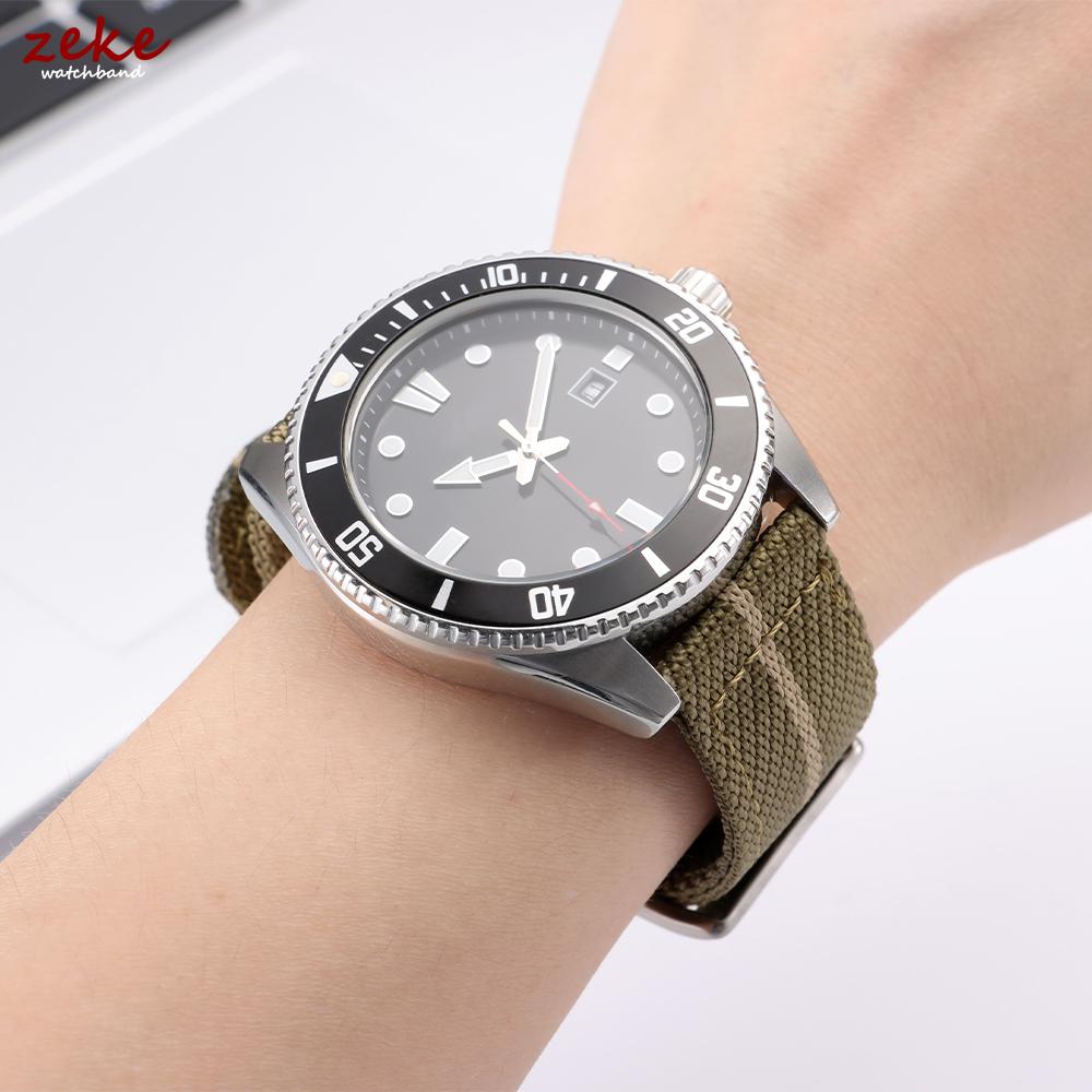 20mm 22mm Nylon Watch Band for Omega for Tudor Strap Woven Canvas Fabric Wristband Men's Military Sports Quick Release Bracelet