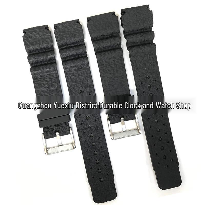 N.D.LIMITS Abalone Rubber Watch Strap, Fits Seiko Diver's Watches, Available In 20mm, 22mm, 24mm Sizes.
