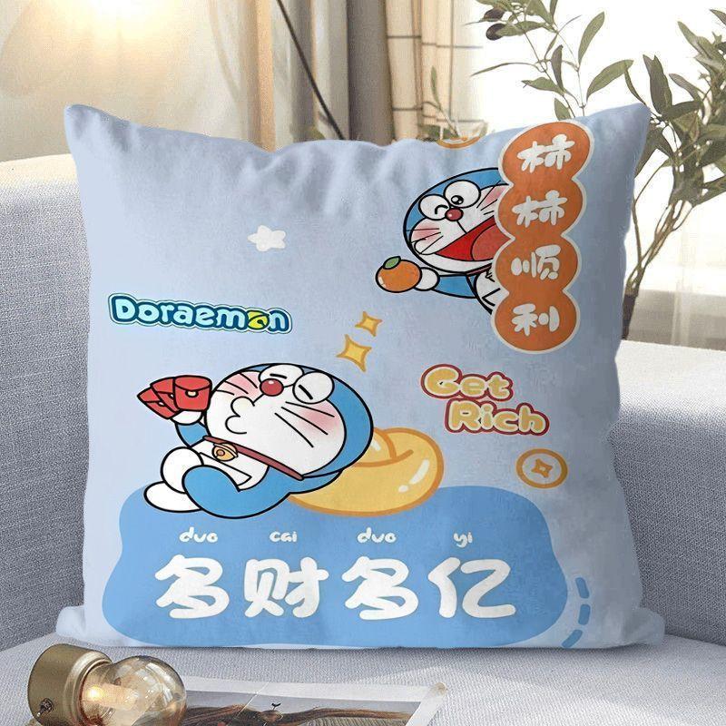 Doraemon Cartoon Doraemon Blau Dicklich Klingelkatze Kissenbezug Sofakissen Sitz Lendenkissen