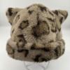 Winter Hat Solid Color Bear Ear Decor Windproof Warm Knitted Hat Lightweight Breathable Thermal Hat Cold Weather Headwear