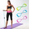 8-Shaped Elastic Resistance Band with Foam Handles - Fitness Tension Bands for Abdomen, Waist, Arms, Legs - Beginner-Friendly Stretching Exercises