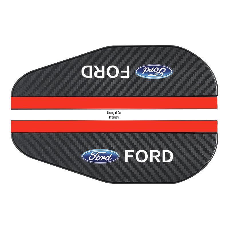 Carbon Fiber Pattern Rainproof Rearview Mirror Shield - Universal Fit