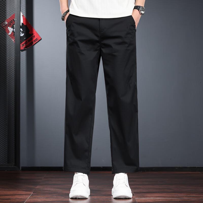 Men s Cropped Straight-Leg Quick-Dry Casual Pants S