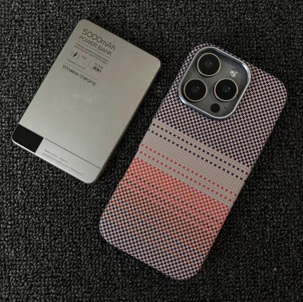 Sunset Moonrise for iPhone17PROMAX Kevlar magnetic mobile phone case Apple 16 all-inclusive hard and anti-drop