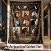 Horse (50) Theme Custom Tapestry Personalized Custom Name Text Wall Hanging Tapestry Home Decor Background Cloth