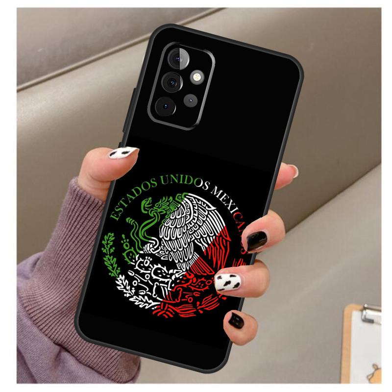 Mexican Pride Eagle Flag Case For Samsung Galaxy A34 A54 A14 A06 A16 A26 A36 A56 A12 A32 A52 A13 A33 A53 A15 A35 A55