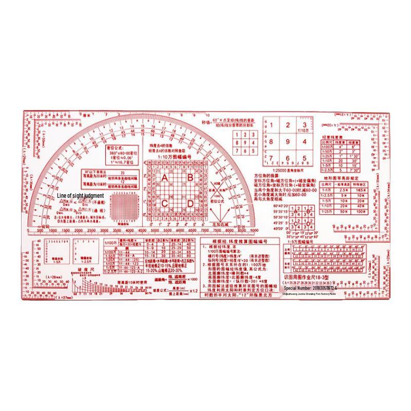 Military Staff Training Map Ruler