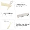 Barber   Straight   Hair Clipper Salon Folding Blade   with Blade Black