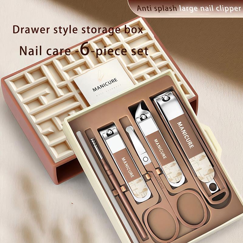 Nail Clipper Set, Anti-splash Nail Care Tools, Nail Clippers, Nail Clippers, Pedicure Knives Home Nail Clipper Care Complete Set
