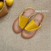 ~ French simple flat-bottomed set of Roman sandals for women's summer new beach casual pinch feet and cool slippers for outer wear