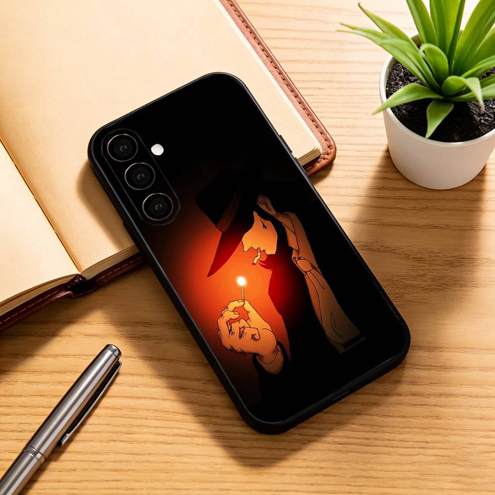 Lupin the Third Daisuke Jigen Phone Case For Samsung Galaxy A73,A72,A71,A70,A53,A52,A51,Soft Silicone Black Cover