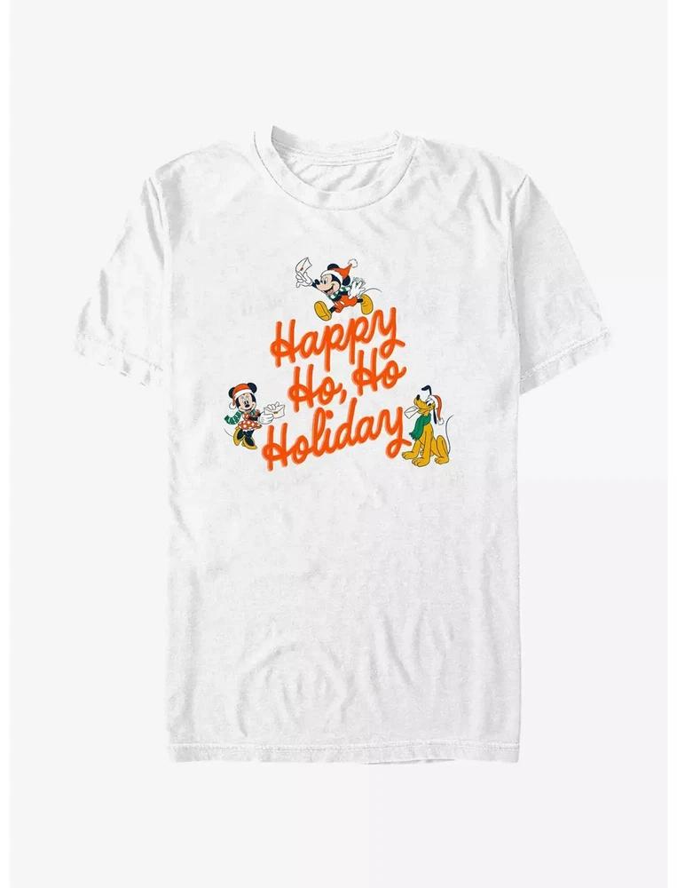 Mouse Happy Ho Ho Holiday White TShirt S