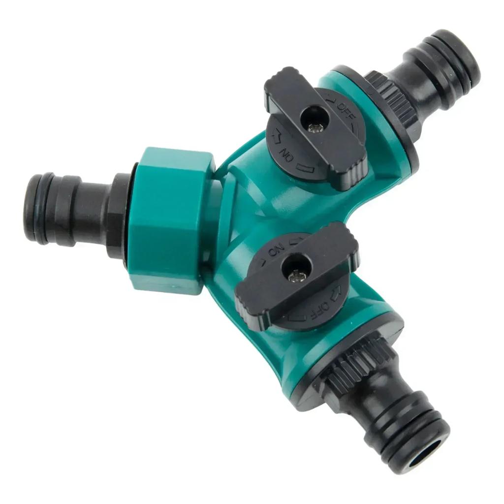 Hose Connectors Hose Splitter Y-shaped Valve 3 Way Diverter Valves Female Fittings Garden ON/OFF Water Pipe Watering Equipment